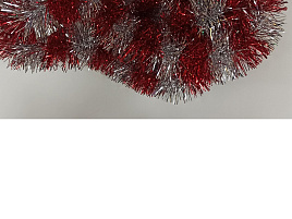 Мишура №10/H04 Красная+серебро