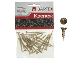 Саморез универсальный 5*80 цинк 10шт Bartex 0442
