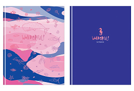 Блокнот 80л. BG ББ5т80_лм_тф 12102 "Wonderful", А5, матовая ламинация, тиснение фольгой