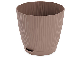 Кашпо цветочное 3л Флис М8466 какао с/п