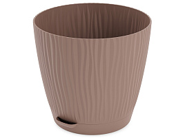 Кашпо цветочное 3л Флис М8466 какао с/п