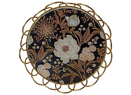 Поднос стеклянный круглый 126-652 32,8см