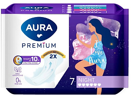 Прокладки Aura 7шт.Premium Nigh