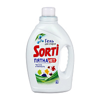 Стиральный порошок жидкий Sorti-Гель 1200мл. Пятна нет(Казань)