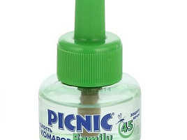 Комары жидкость от комаров 45 ночей 30мл Пикник Фэмили