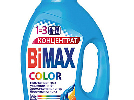 Стиральный порошок жидкий BIMax-Гель М 1300мл.Колор