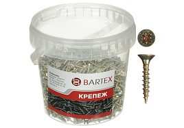 Саморез универсальный 5*20 цинк 750шт в банке Bartex 5166