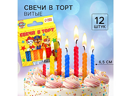 Свечи для торта 6787433 С Днем Рождения Щенячий патруль 12шт