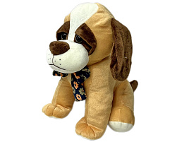 Мягкая игрушка Собачка сидячая с бантиком 32см 200В