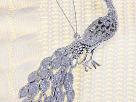 Подвеска НУ-5088 Павлин серебро