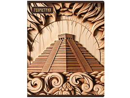 Тетрадь Геометрия 48л. ТП5ск48_лс 63904 "Дерево знаний", soft-touch ламинация