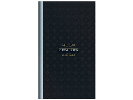 Телефонная книга OfficeSpace Тк80т_55496 А5, 80л., 7БЦ, "Моноколор. Dark", выборочный УФ-лак, с высечкой