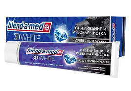 Зубная паста Бленд-а-Мед 125мл 3D White Отбеливающая Древесный уголь