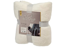 Плед-покрывало 200*220 Silvano Жакард светло-бежевый А120011/2775