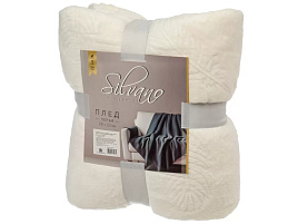 Плед-покрывало 200*220 Silvano Жакард светло-бежевый А120011/2775