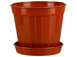 Кашпо цветочное 6,5л Классик №9 5190 терракот