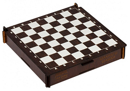 Набор игр ТРИ СОВЫ 48126 "Шахматы, шашки", ХДФ, 21*21см
