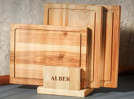 Набор досок разделочных дерево береза 3шт Alber 80034