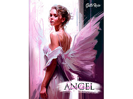 Скетчбук 64-7989 Gatto Rosso. Angel Sketchbook. Angel in Purple