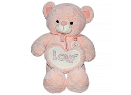 Мягкая игрушка Мишка с сердцем Love 80см 105В