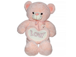 Мягкая игрушка Мишка с сердцем Love 80см №202 ЗТ0203