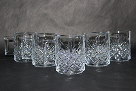 Набор кружек стекло 6шт DM253-2/1994 270мл в/уп