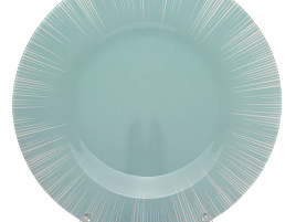 Тарелка обеденная 26см 10328/5680 Focus голуб.