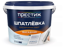 Шпатлевка акриловая 3кг Престиж универсальная фасадная 0527