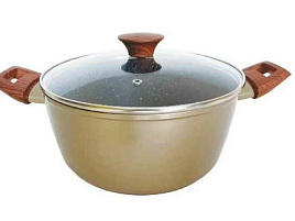 Кастрюля литой алюминий 6,4л WR-1882 Dorato