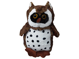 Мягкая игрушка Сова горох 30см 20В