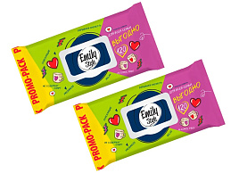 Влажные салфетки Emily Style 120шт.Для все семьи клапан