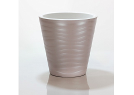 Кашпо цветочное 2,8л Валенсия 056536 мокко с вкладышем 0527