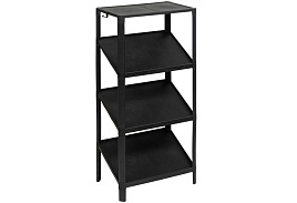 Этажерка для обуви 4 полки Vikea черная 785447