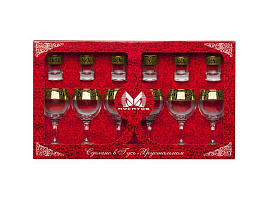 Набор подарочный 411/1022/45/7991 Олимп (6фужеров+6стопок)