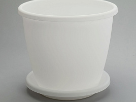 Кашпо цветочное 0,5л Афина М6477 белый с/п