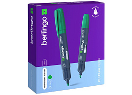 Маркер Berlingo PM6101 "Multiline PE200", зеленый, пулевидный, 2мм