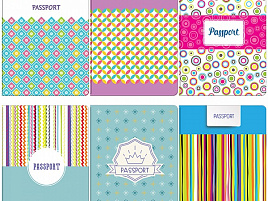 Обложка на паспорт OfficeSpace 236279 фотопечать, ПВХ, «Орнамент» ассорти