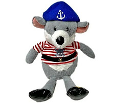 Мягкая игрушка Волк морячок 35см №202