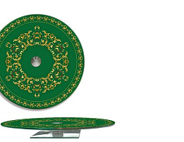 Блюдо 105-1357 вращ. стекло 28см круглое+Скидка