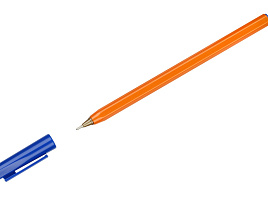 Ручка Стамм РШ-30362 "800" синяя, 0,7мм, оранжевый корпус