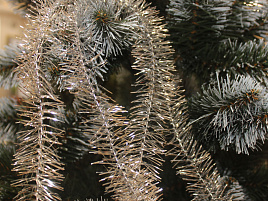 Мишура №5 М-103 серебро