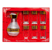 Набор подарочный 944/1256/45/8851 Олимп 7пр (кувшин+6 стаканов)