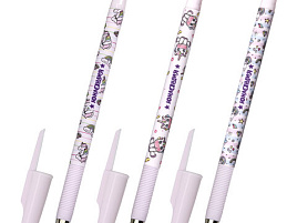 Ручка ЮНЛАНДИЯ 143726 "UNICORN", синяя, SOFT TOUCH покрытие, узел 0,7 мм, линия письма 0,35 мм