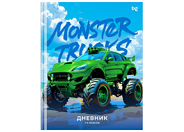Дневник для мл./кл. Д5т48_лм_вл 64667 "Monster trucks", матовая ламинация, выб.лак
