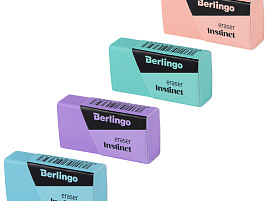 Ластик Berlingo BLc_00480 "Instinct", термопластичная резина, цвета ассорти, 40*20*10мм