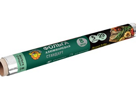 Фольга алюминевая Ладушки 5м*29см 8мкм Стандарт