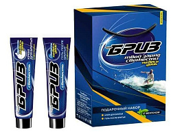 Набор мужской Бриз №1265 Свежесть(крем д/бр.75мл+гель п/бр.75мл)