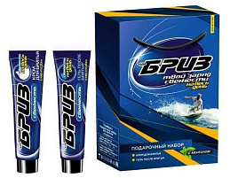 Набор мужской Бриз №1265 Свежесть(крем д/бр.75мл+гель п/бр.75мл)