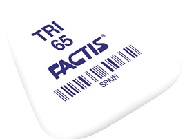 Ластик FACTIS TRI65 треугольная, 36х33х6 мм, мягкая, синтетический каучук, PNFTRI65