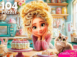 Пазл 104эл. Девочка с тортом П104-2874